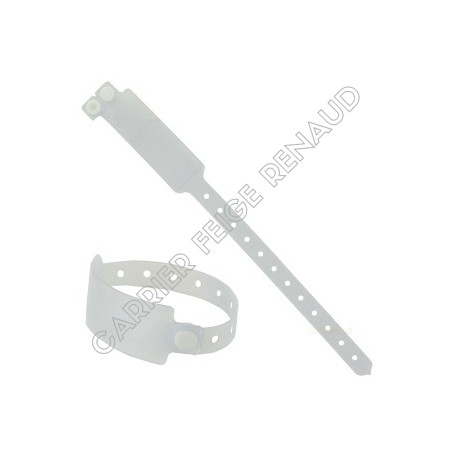 Bracelet d'identification - taille adulte transparent - boîte de 100