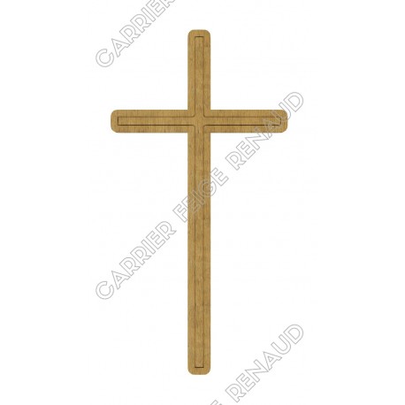 Croix double relief