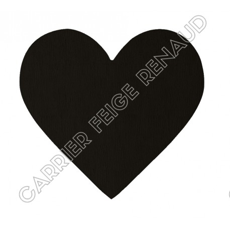 Cœur noir personnalisable