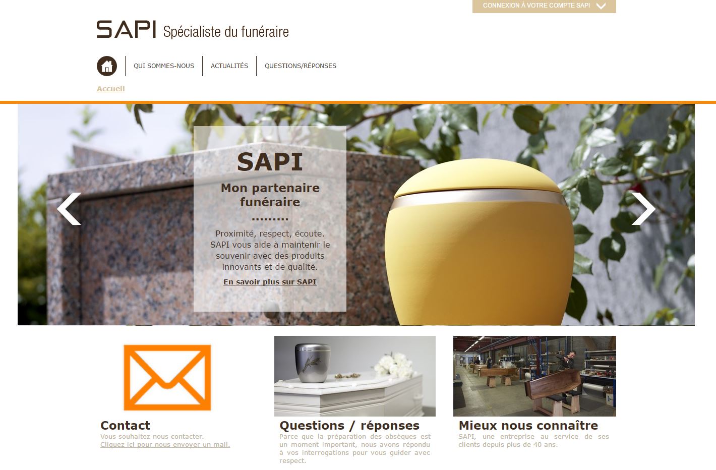 SAPI: cercueils et distribution funeraire